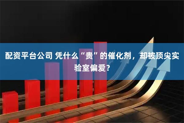 配资平台公司 凭什么“贵”的催化剂,却被顶尖实验室偏爱?